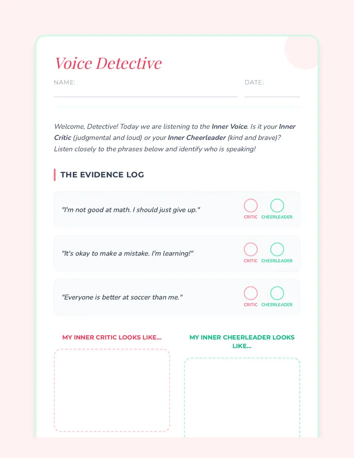 Voice Detective Worksheet