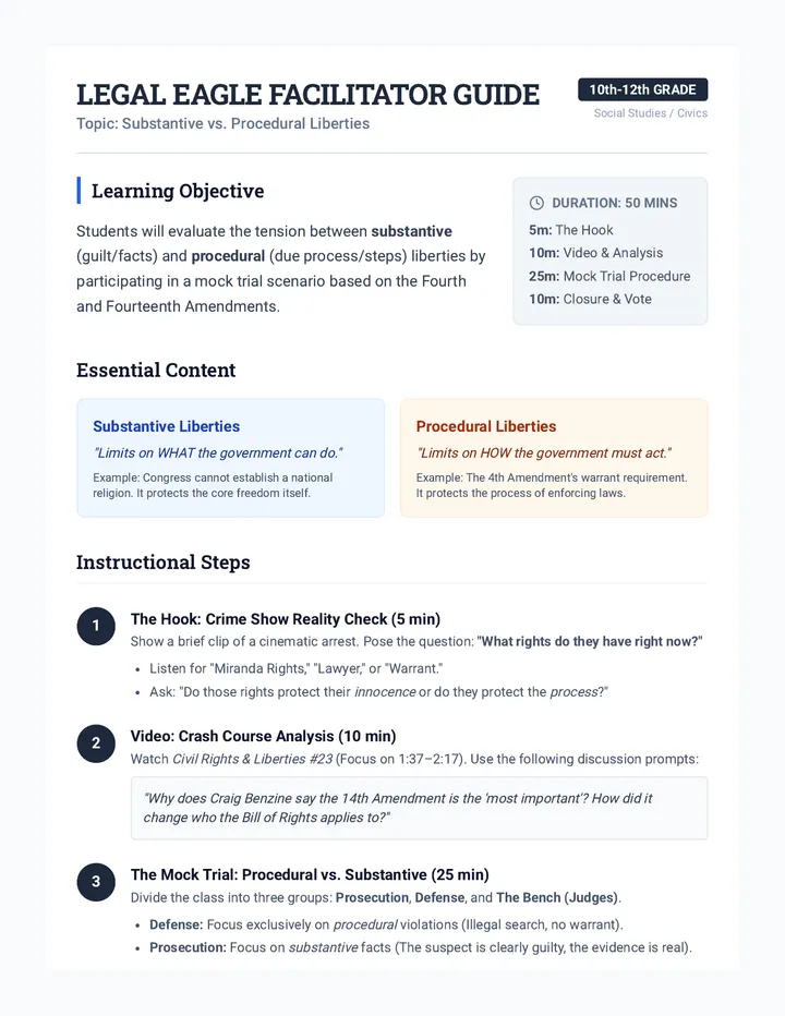 Legal Eagle Facilitator Guide