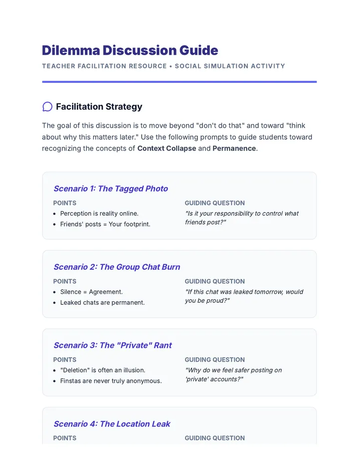 Dilemma Discussion Guide
