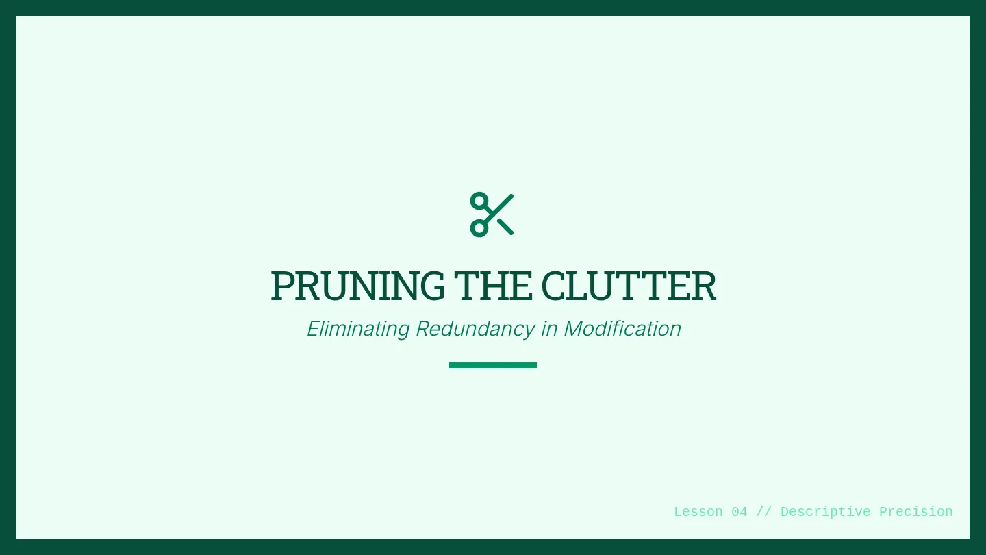 Pruning the Clutter Slides