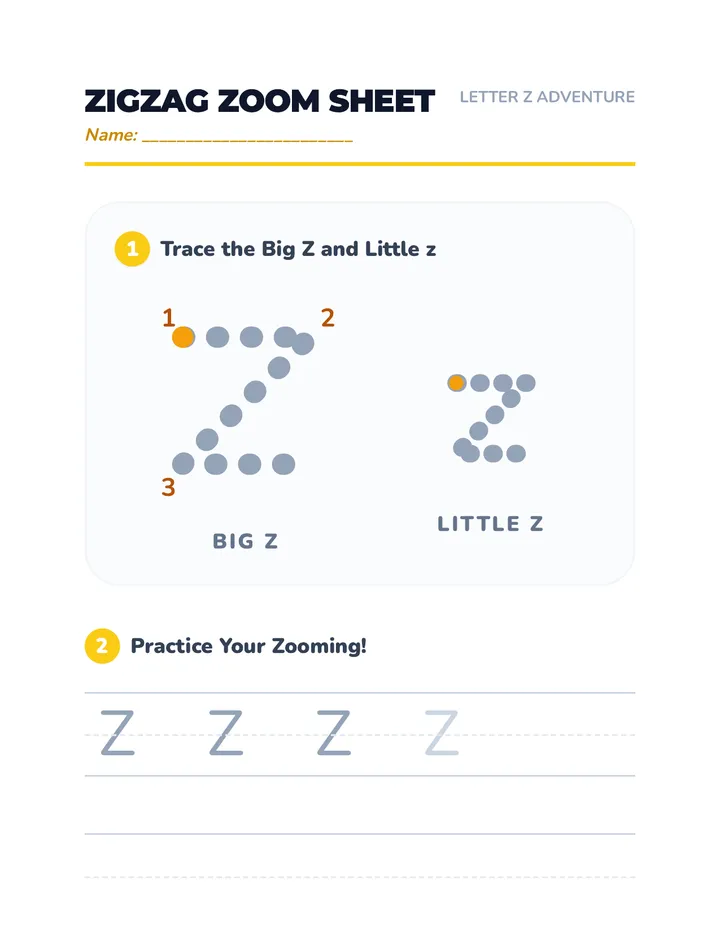 Zigzag Zoom Sheet