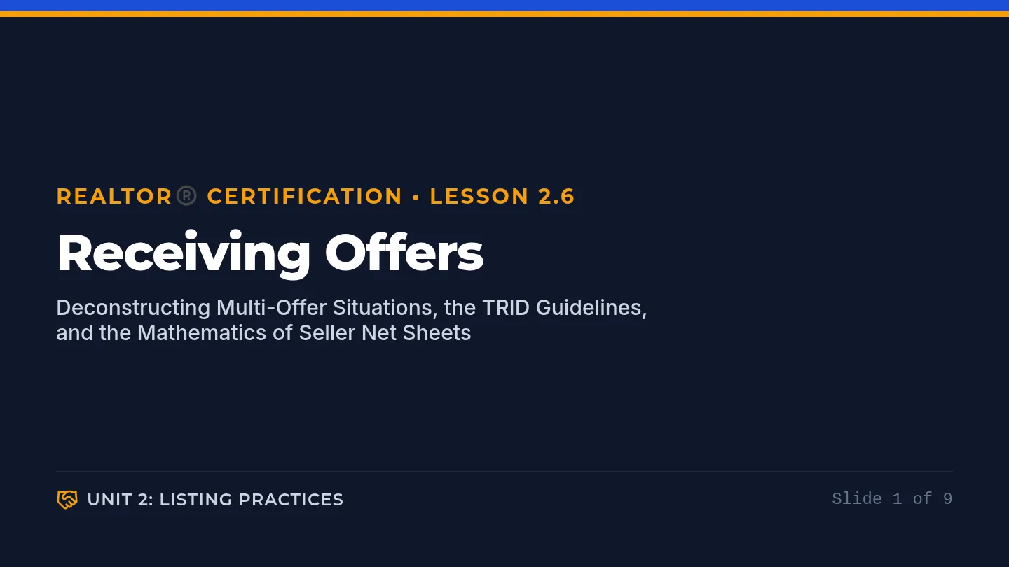 Receiving Offers Slides