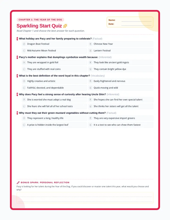 Sparkling Start Quiz