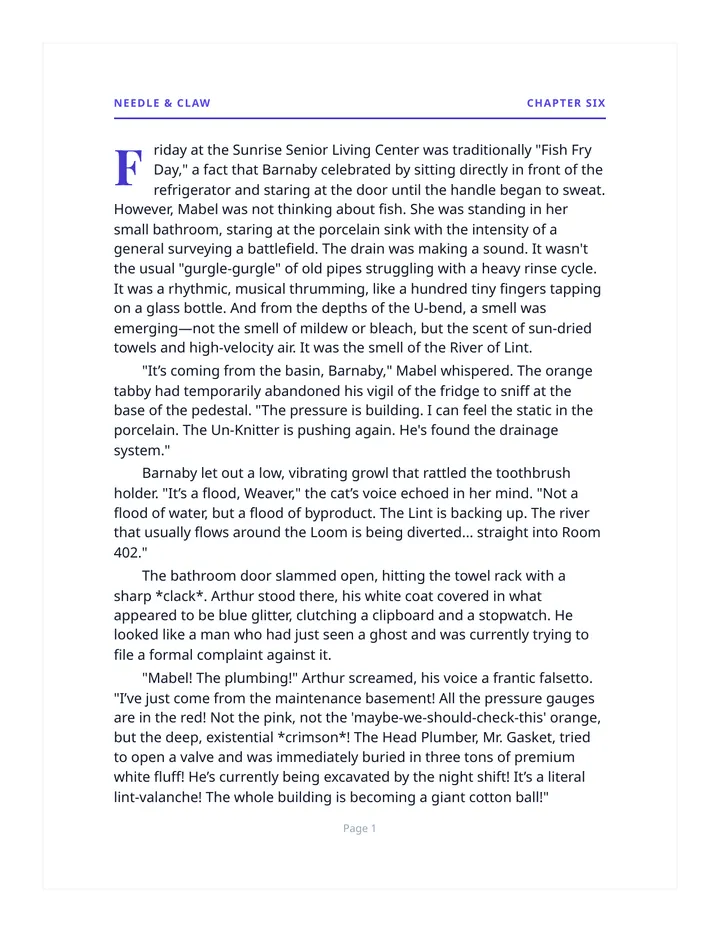 Needle and Claw Chapter 6 Reading