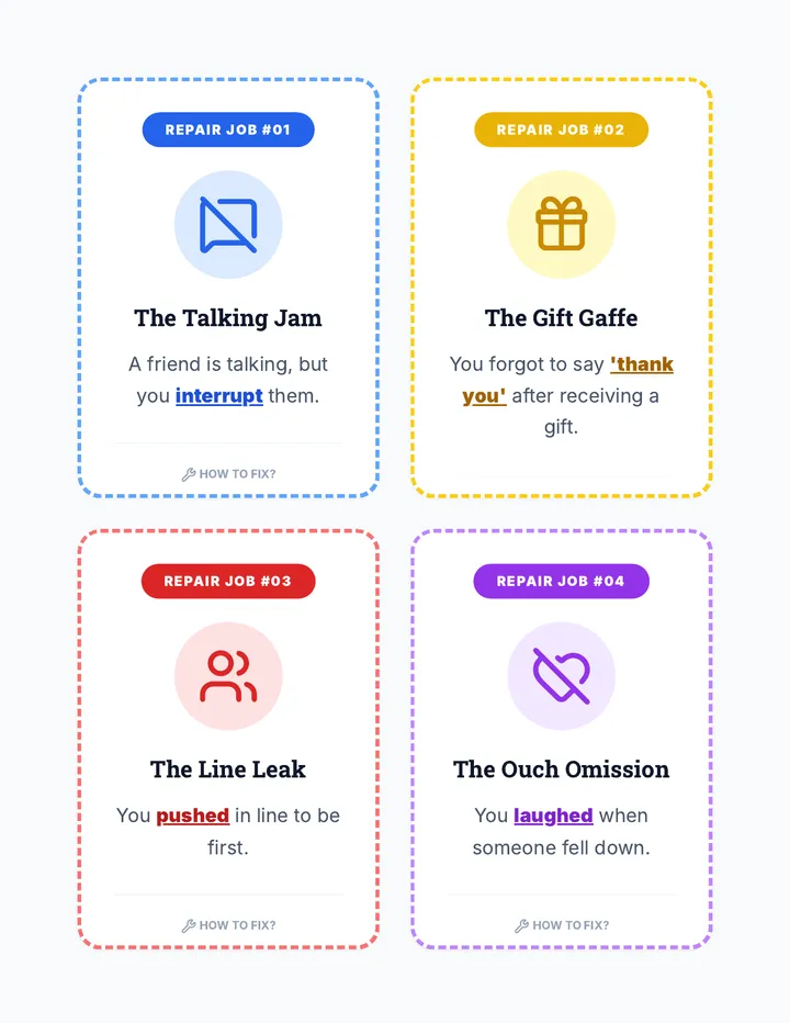 Social Scenario Cards