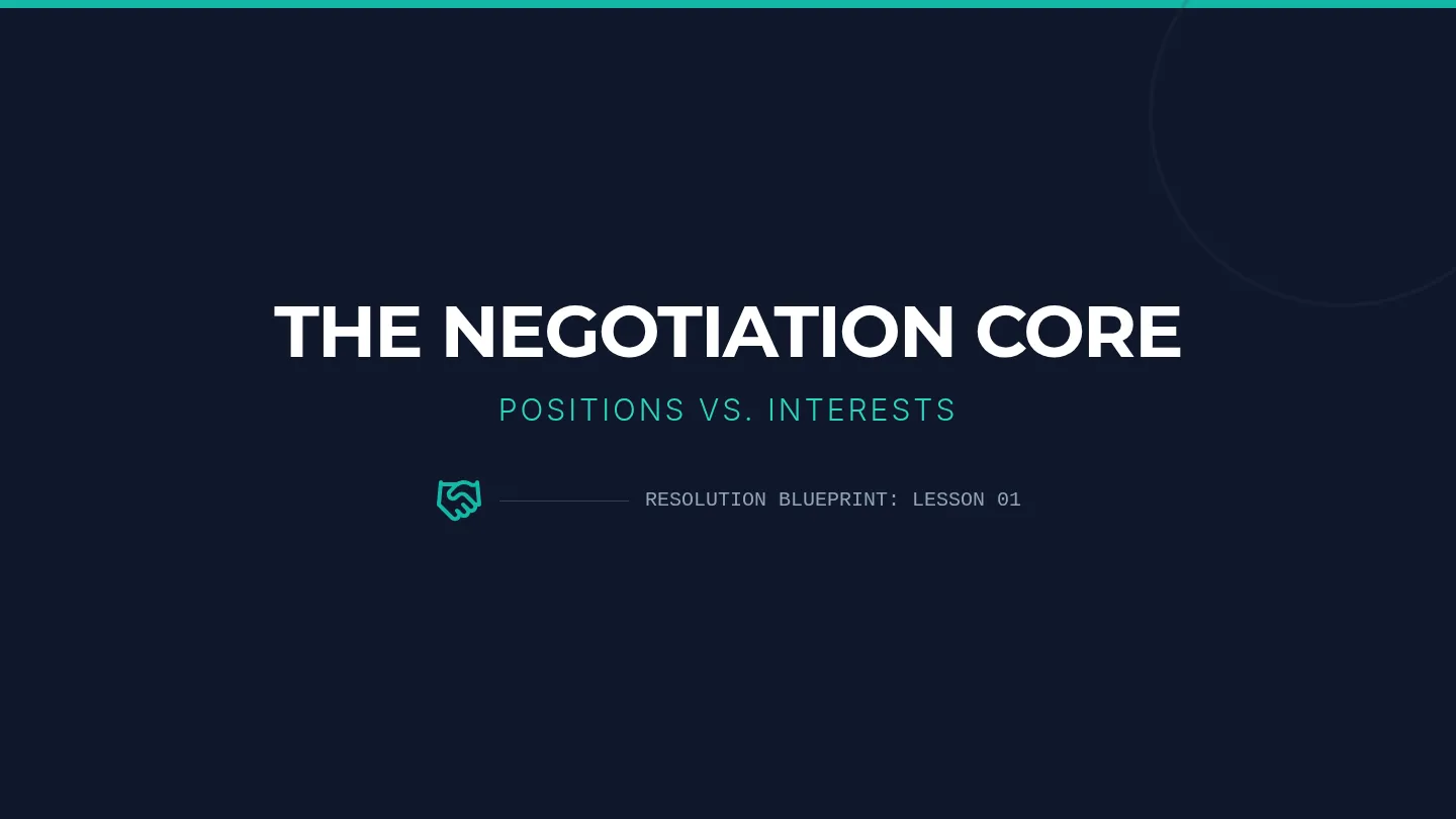 Negotiation Core Slides