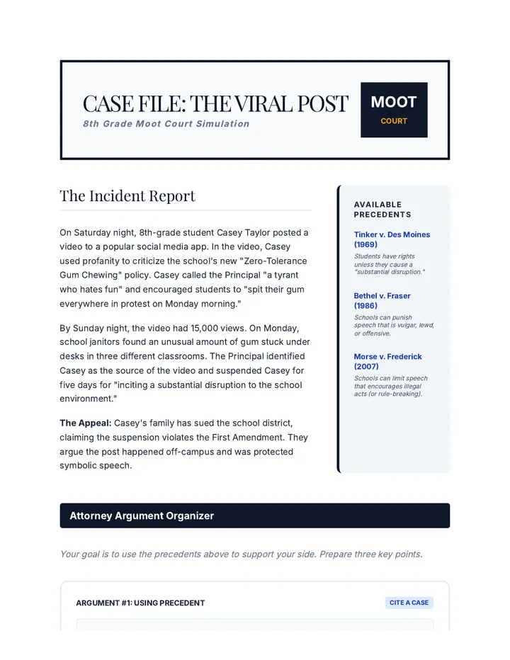 Moot Court Case File