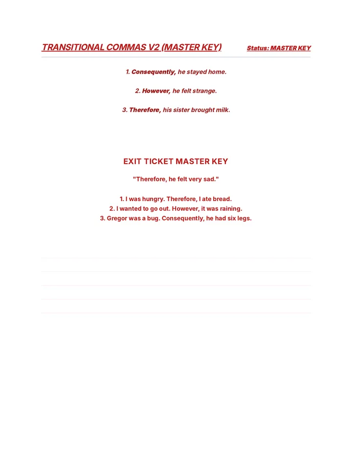 Transitional Commas Master Key V2
