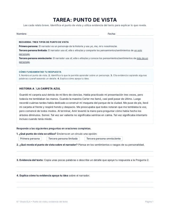 Punto de Vista Tarea