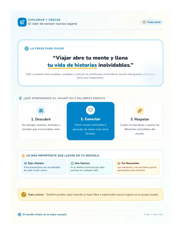 Viajar Aprender Poster
