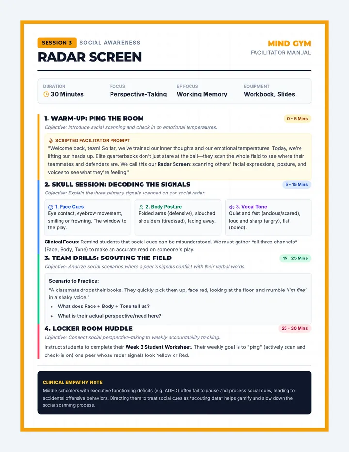 Radar Screen Facilitator Guide