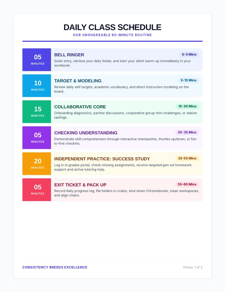 Launch Pad Routine Posters