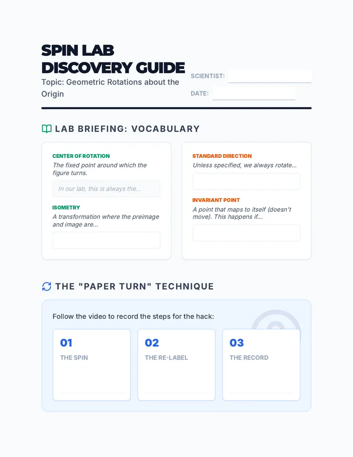 Spin Lab Discovery Guide