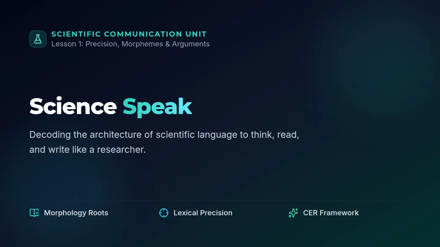 Science Speak Slides
