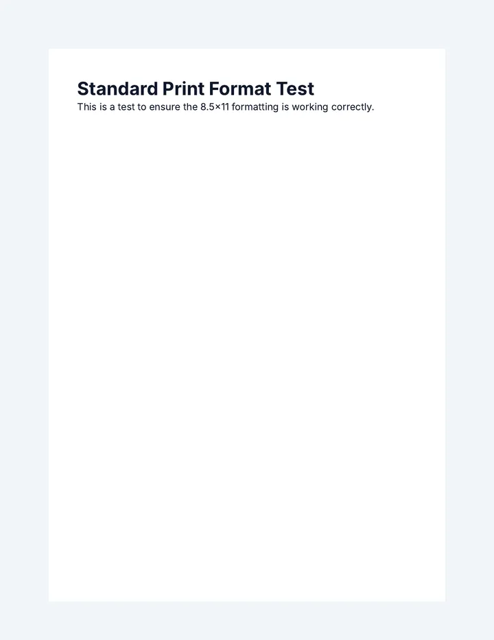 Print Test Page