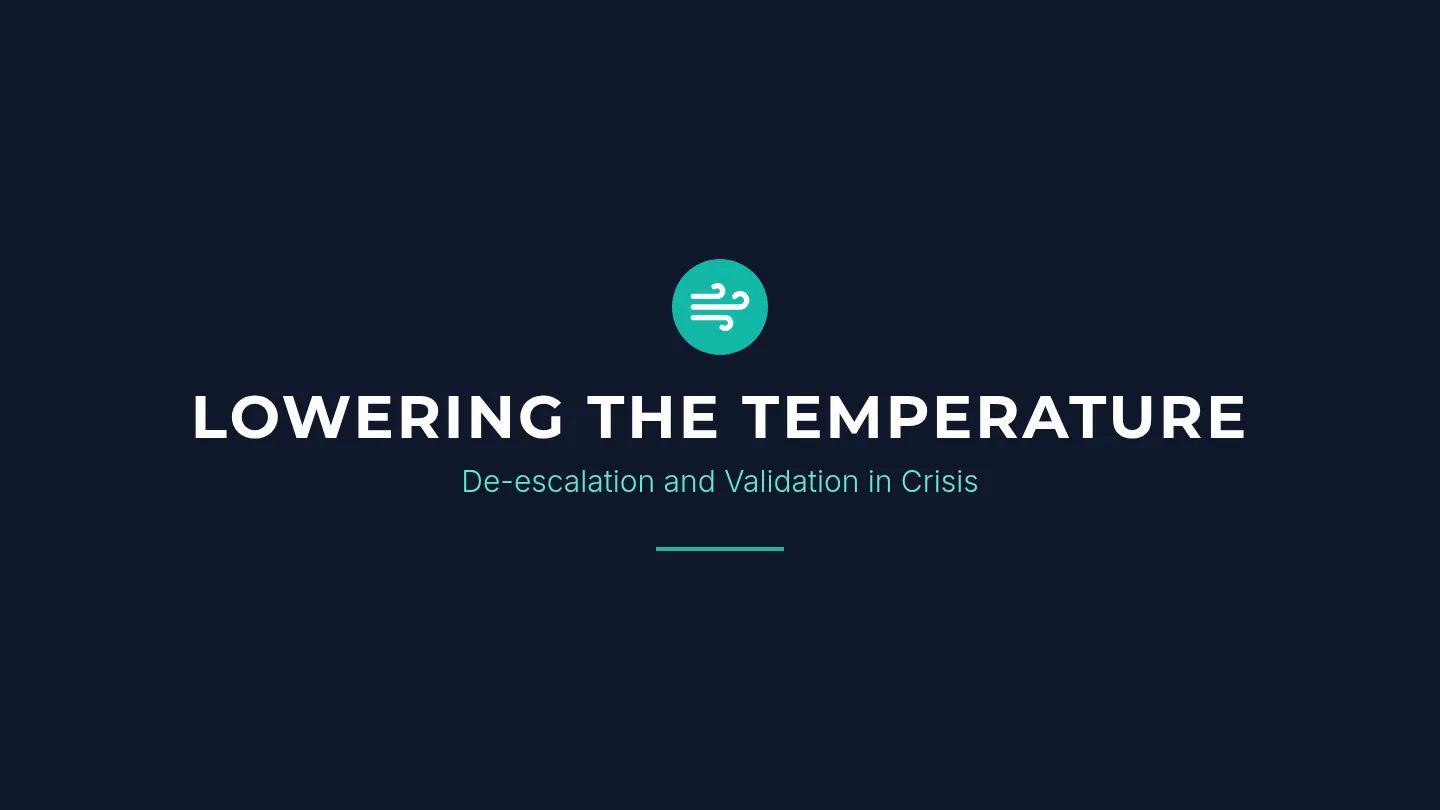 De-escalation Slides