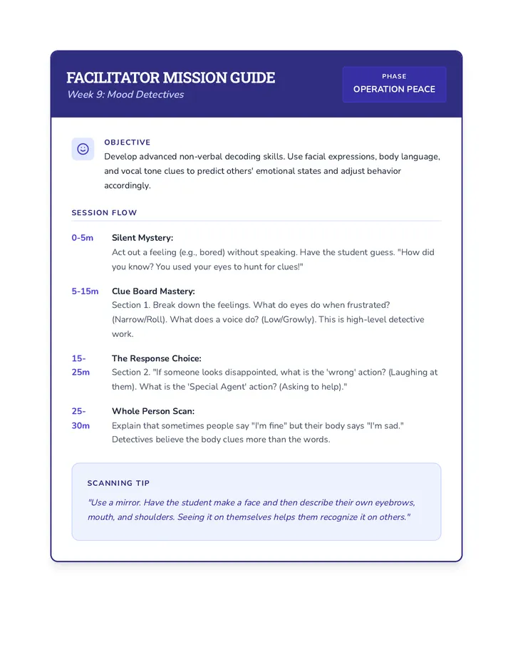 Facilitator Guide Wk9