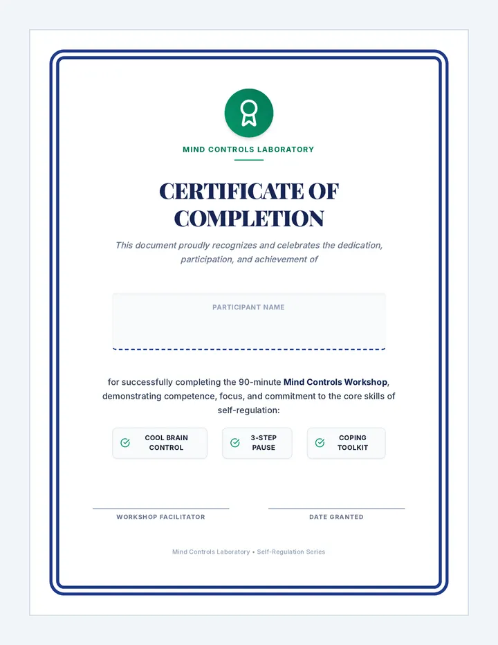 Adult Focus Certificate