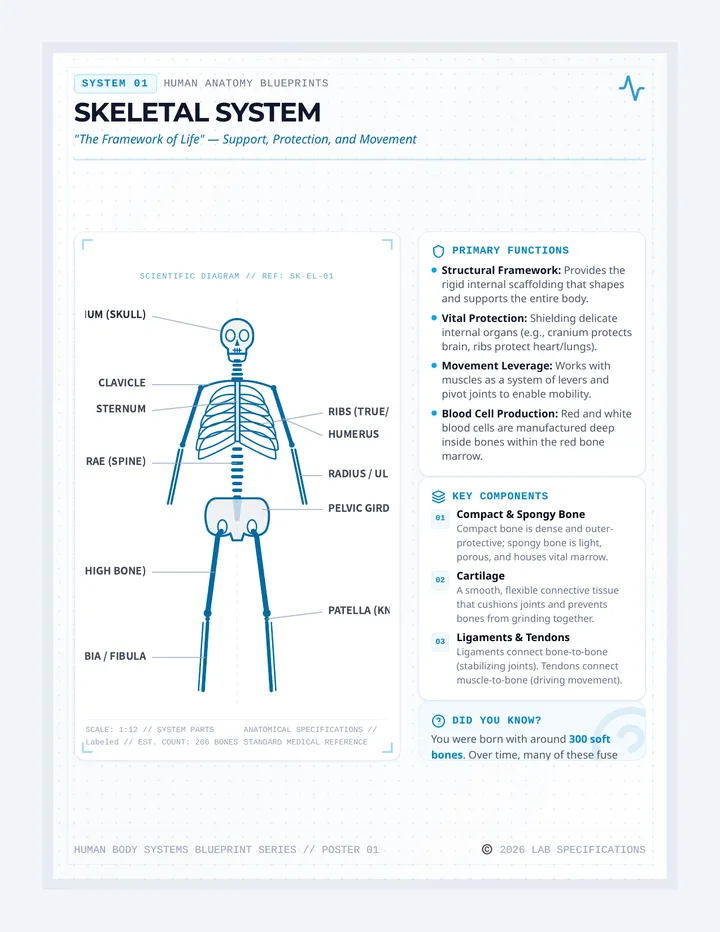Skeletal System Poster