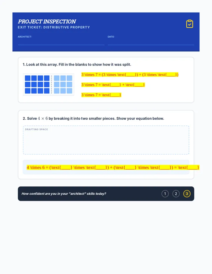 Array Architect Exit Ticket