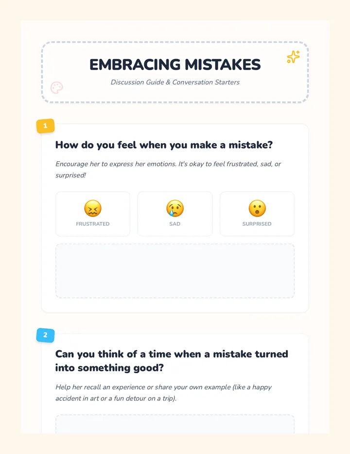 Embracing Mistakes Discussion Guide