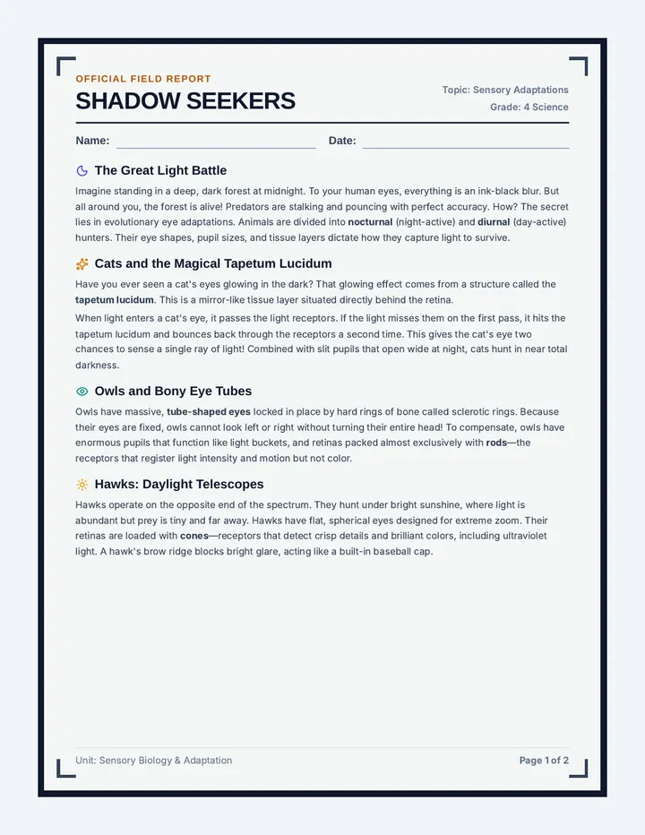 Shadow Seekers Field Guide