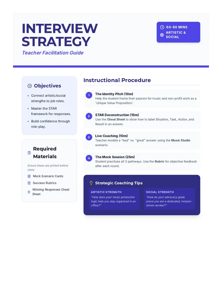 Interview Lesson Plan Career Launch Mock Interviews • Lesson • Lenny.com