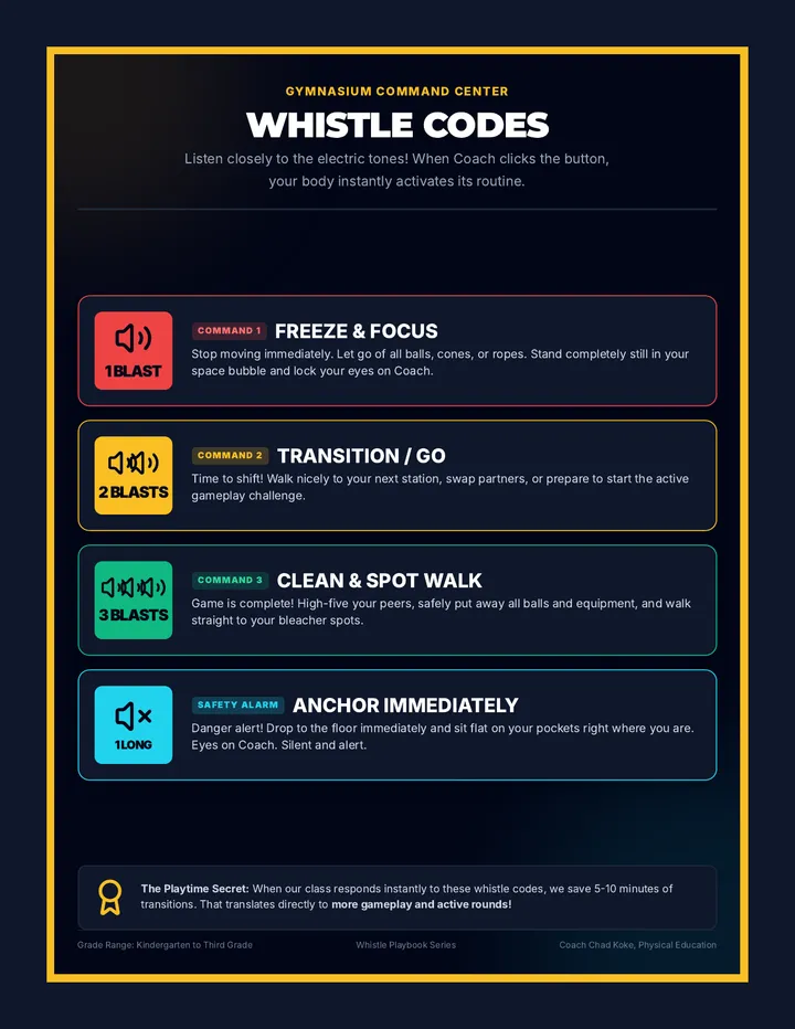 Whistle Code Chart