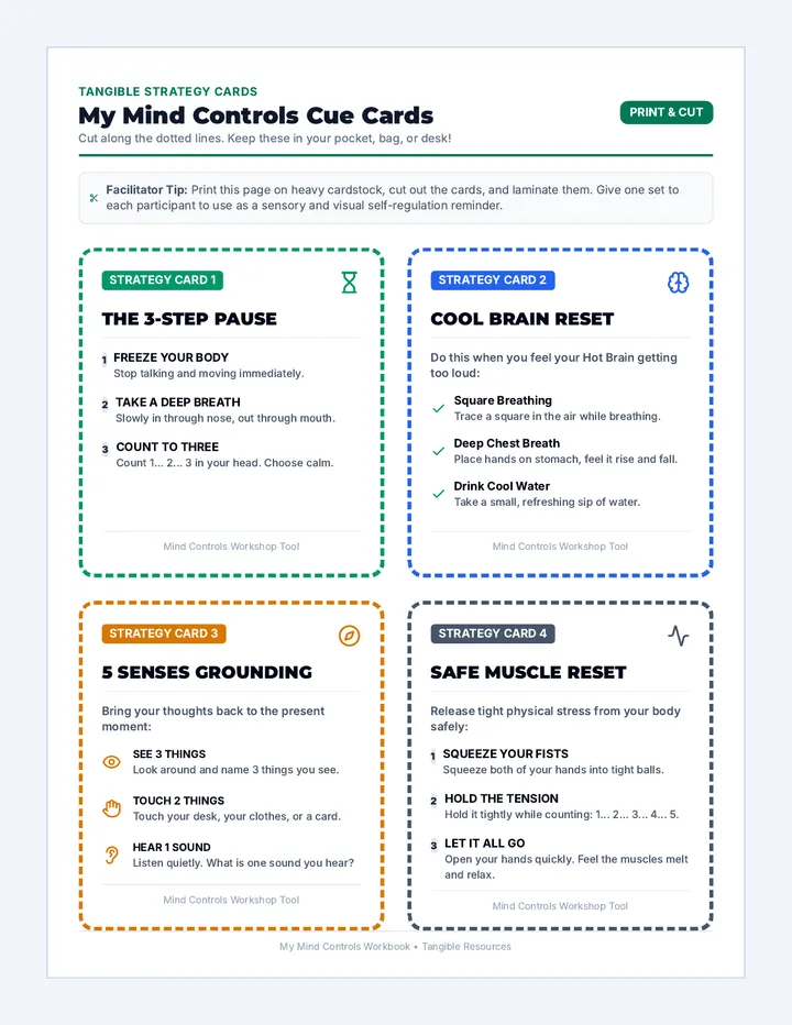 Adult Focus Strategy Cards