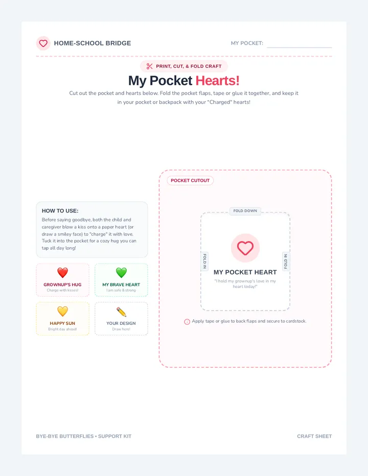 Pocket Hearts Connection Craft