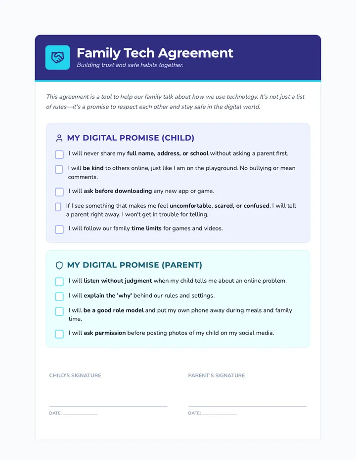 Digital Guardian Family Agreement