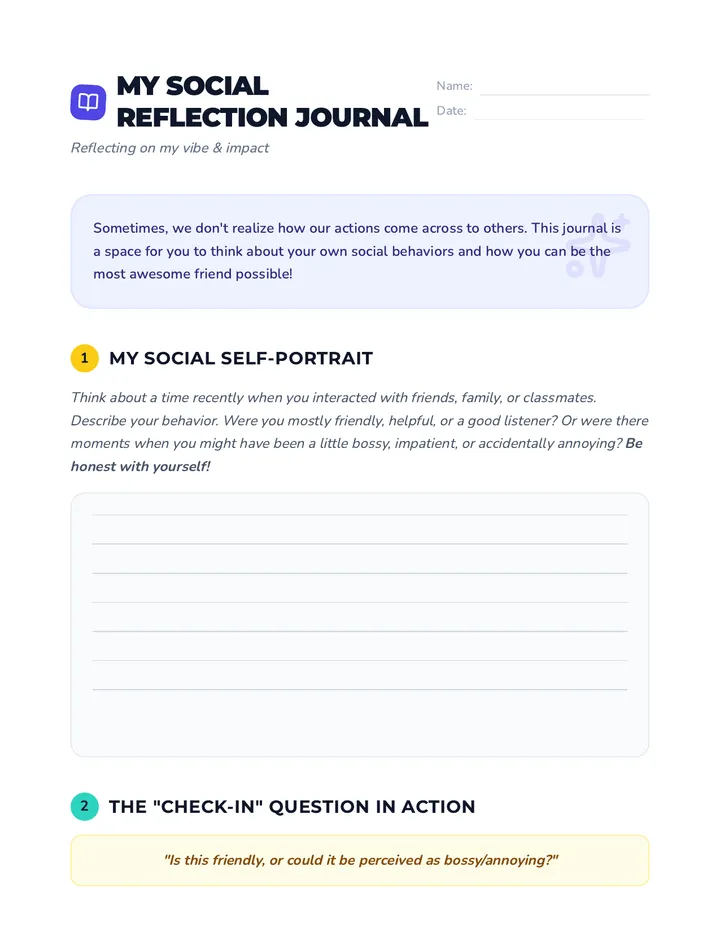 My Social Reflection Journal
