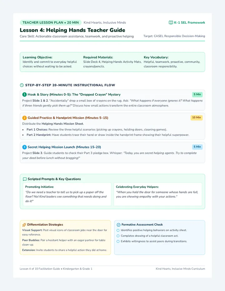 Helping Hands Teacher Guide