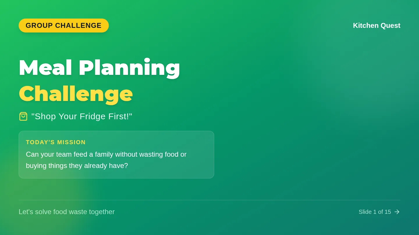 Meal Challenge Slides