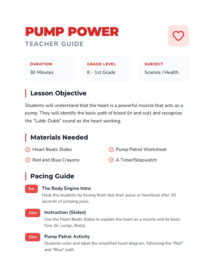 Pump Power Teacher Guide