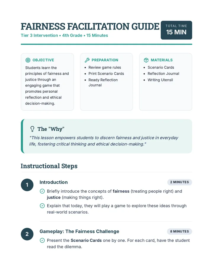 Fairness Development The Fairness Game • Lesson • Lenny.com