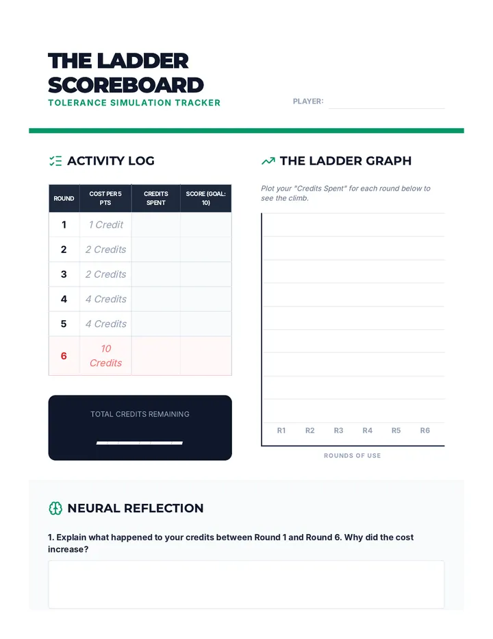 Tolerance Tracking Sheet