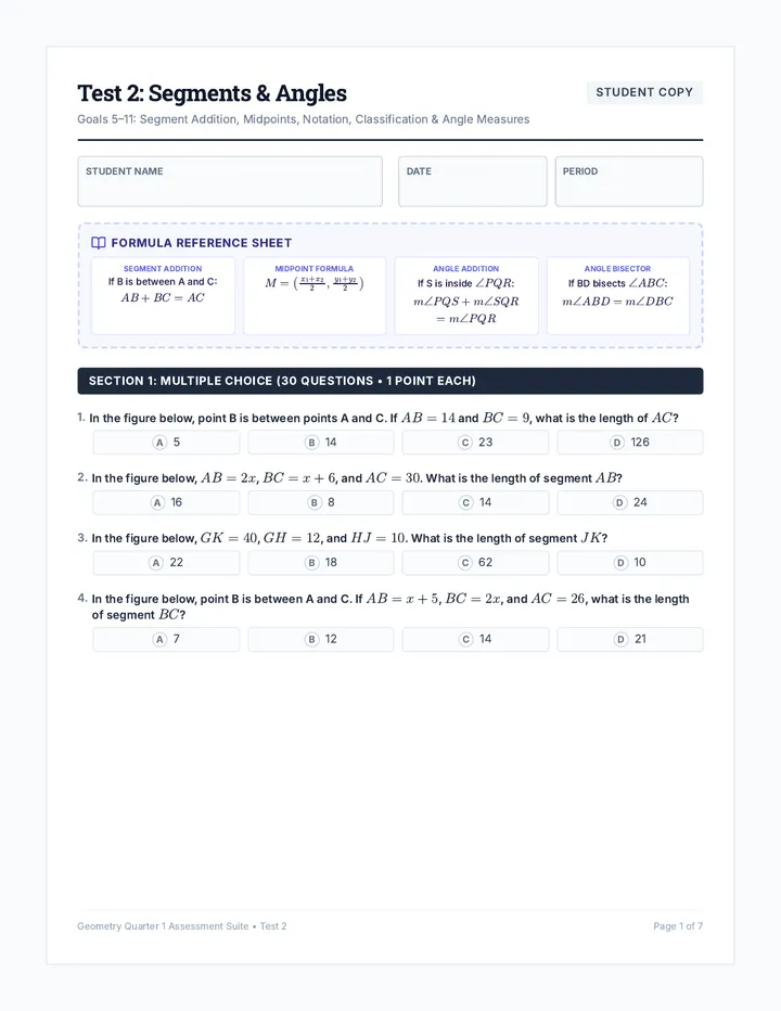 Test 2 Student Handout