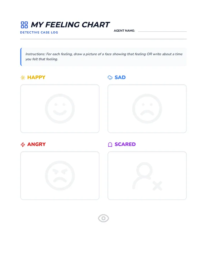 My Feeling Chart Worksheet