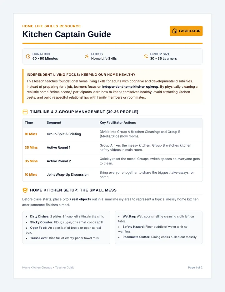 Kitchen Captain Guide
