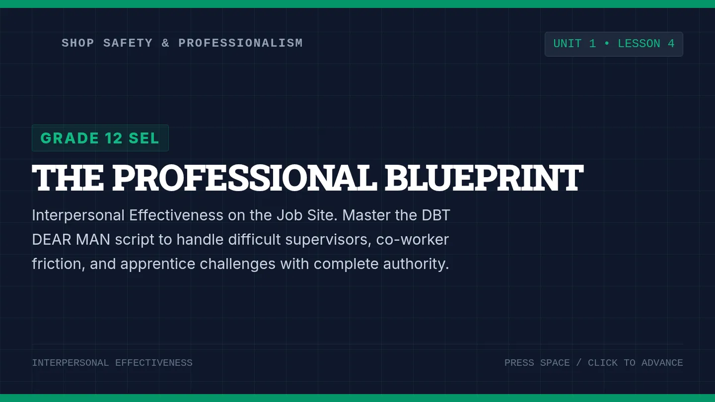 The Professional Blueprint Slides