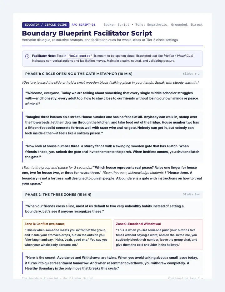 Boundary Blueprint Facilitator Script