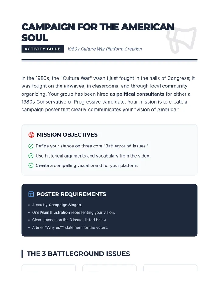 Campaign Poster Group Instructions