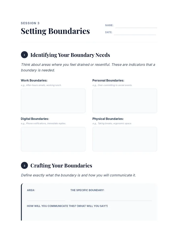 Boundary Setting Guide