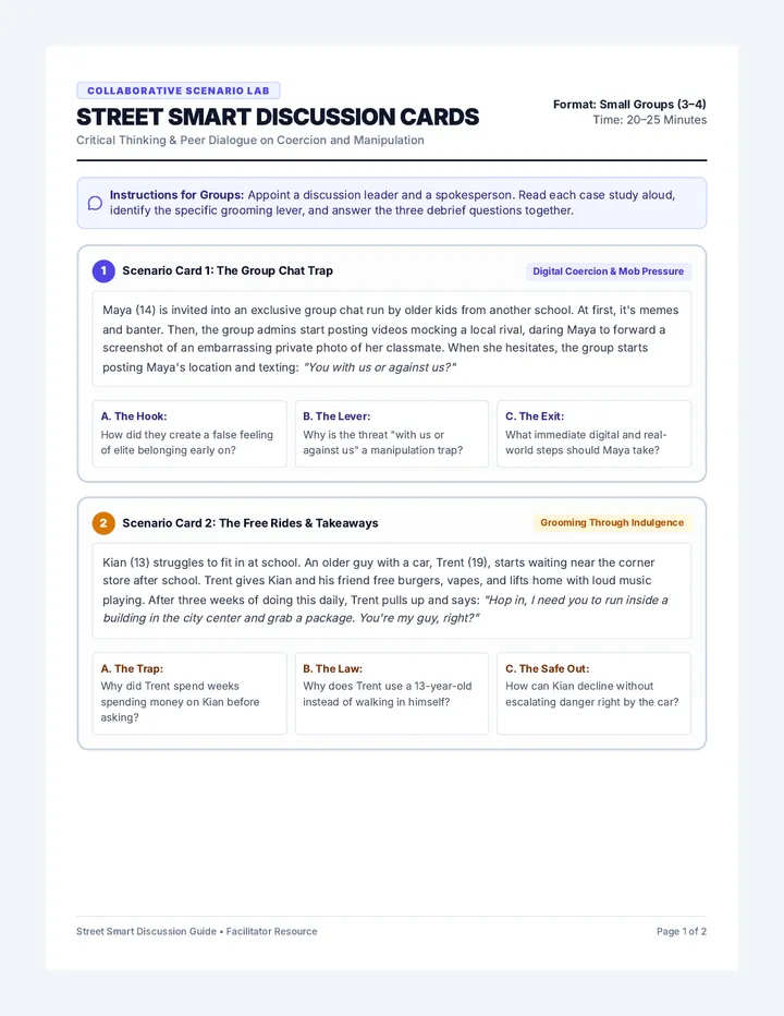 Street Smart Discussion Guide
