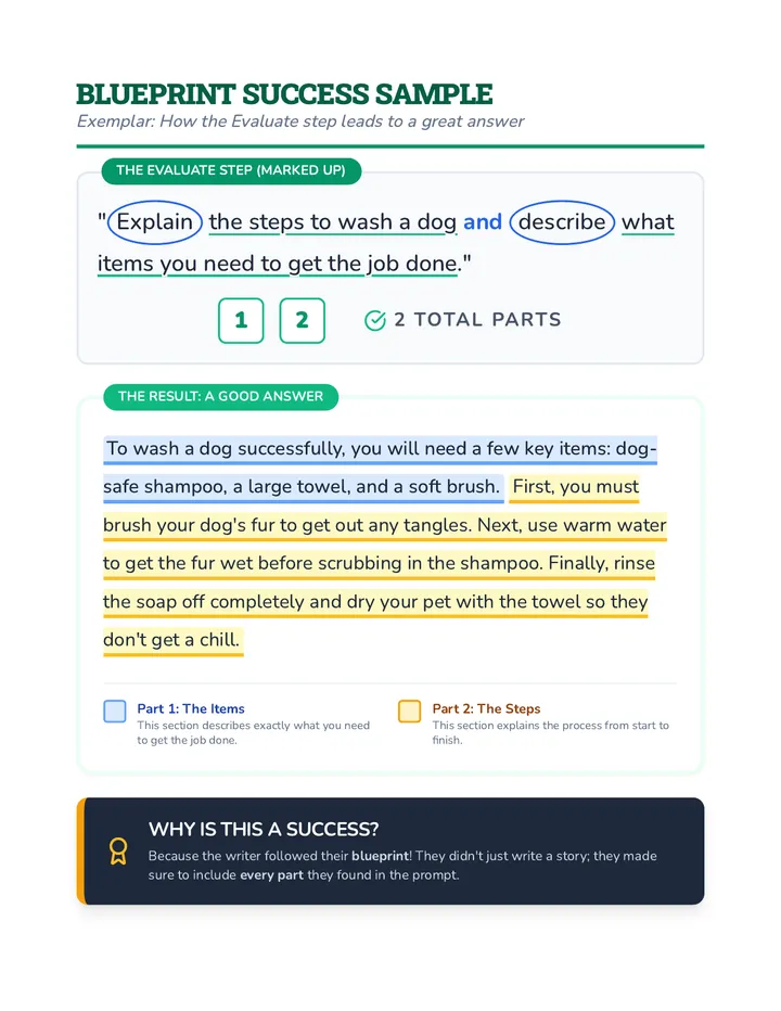Blueprint Success Sample Exemplar