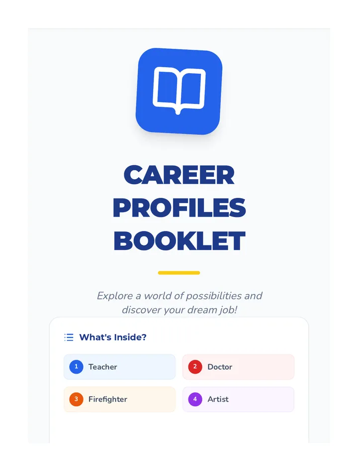 Career Profiles Booklet Reading