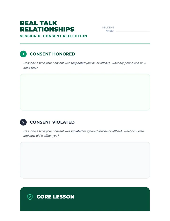 Session 6 Worksheet
