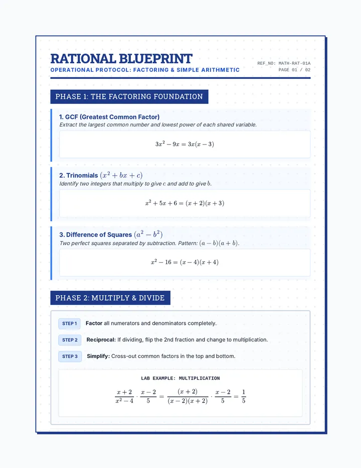 Rational Blueprint Reference Sheet