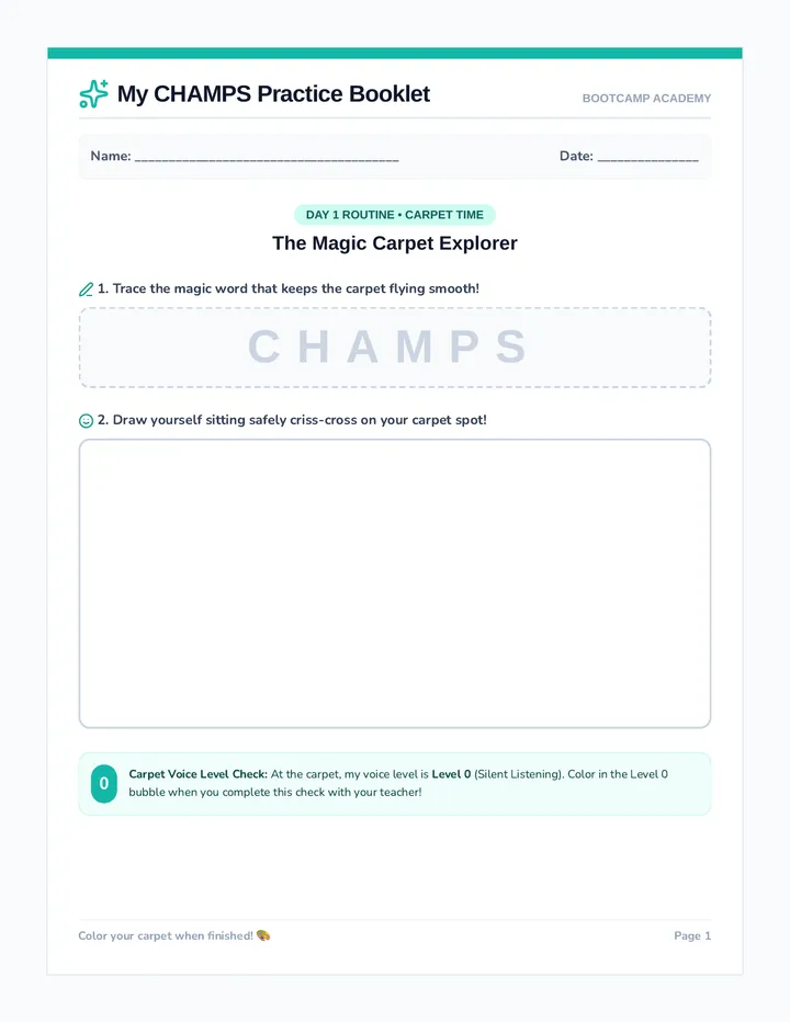 CHAMPS Student Practice Booklet